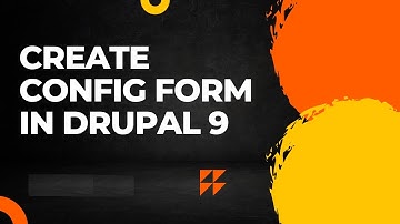 Create config form in drupal 9.