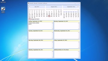 How To Use Weekly Calendar Schedule Software