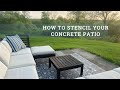 Revamp your outdoor space how to stencil a concrete patio