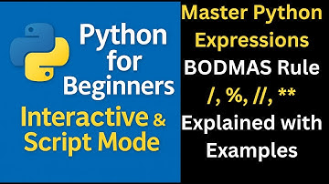 Precedence of Python Arithmetic Operators  | BODMAS Rule with Examples for Beginners