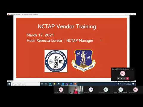 NCTAP Vendor Webinar