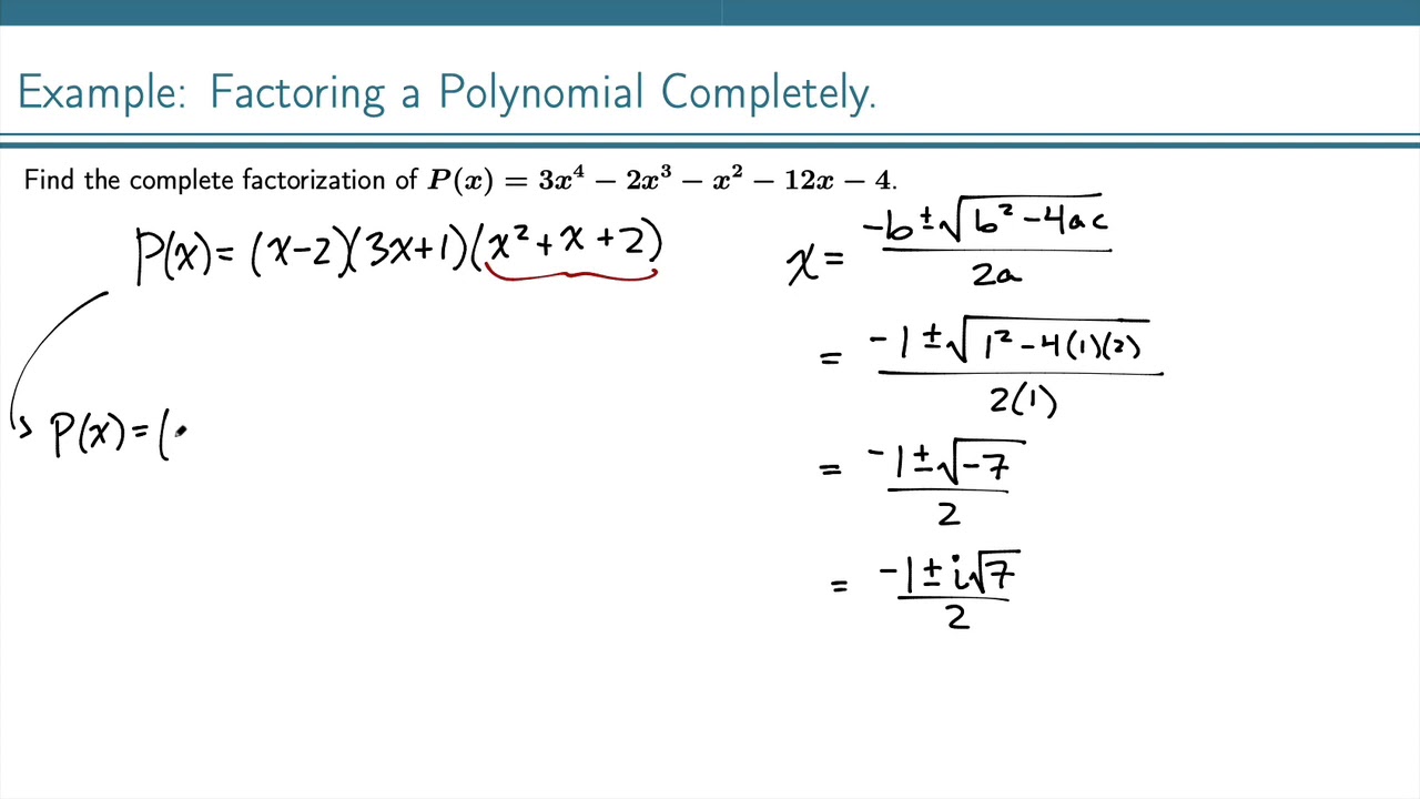 assignment 16.complete factorization