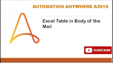 HTML table in body of the mail in RPA Automation Anywhere A2019 ||#Automationanywhere #A2019 #RPA