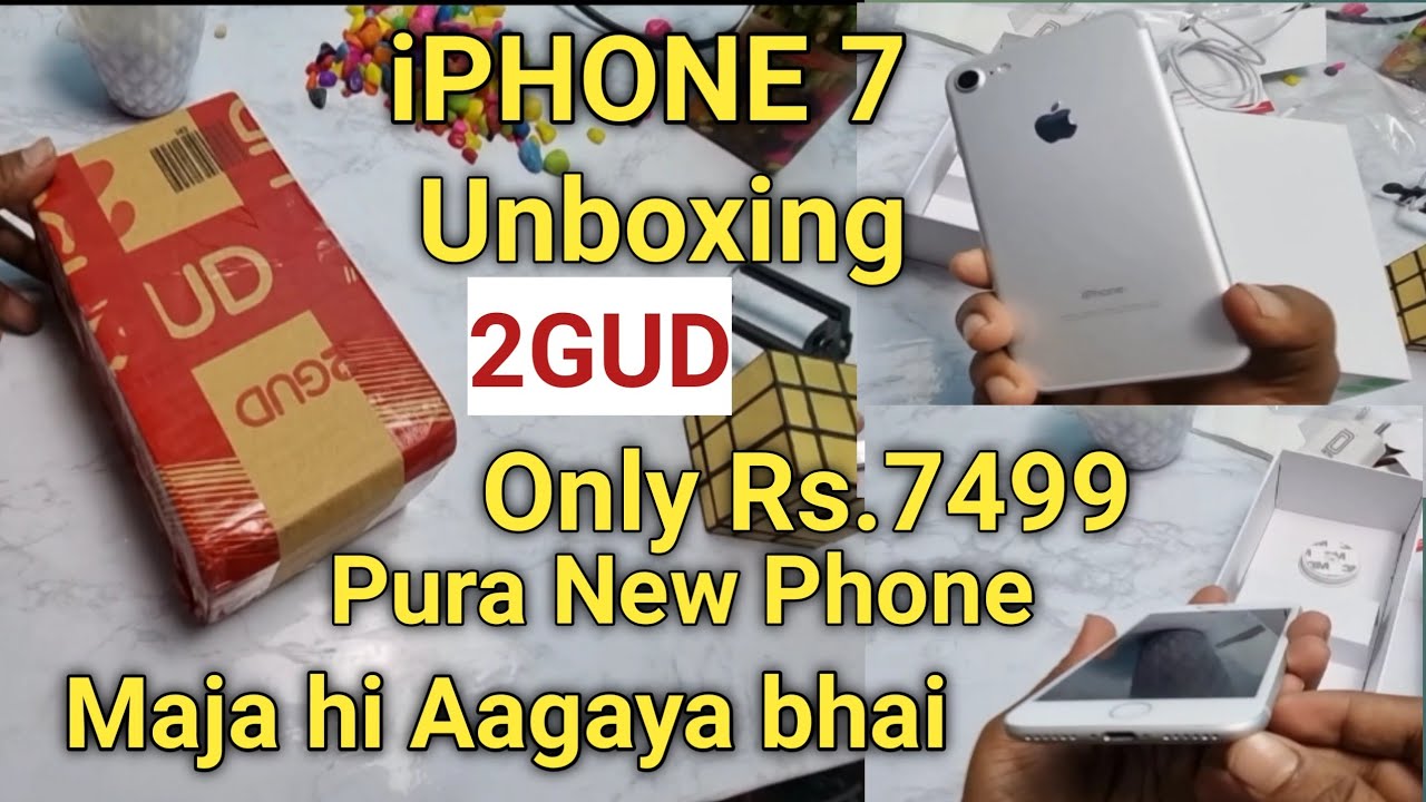 Iphone 7 Unboxing From 2gud Refurbished Mobile Phone Yantra Retail Shopclues 24 June 21 Youtube