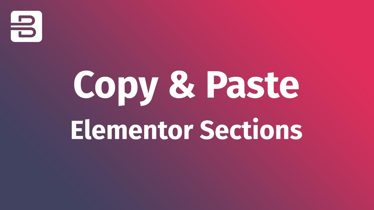 Bizix - Copy and Paste Elementor Section and Column to Any Page - YouTube