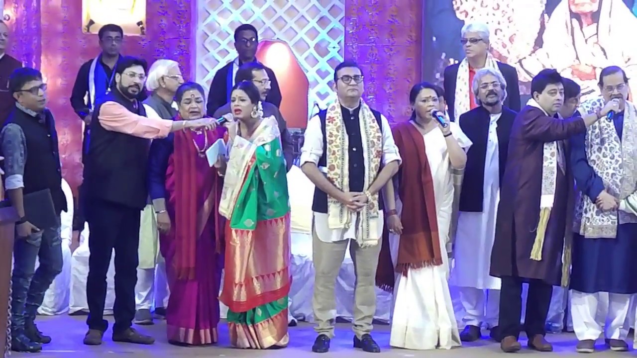 Bengali Artists Singing In Honour Of Living Legend Sandhya Mukhopadhyay bengali-artists-singing-in-honour-of-living-legend-sandhya-mukhopadhyay