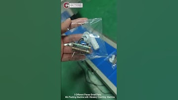 automatic 3 different pieces small parts mix packing machine with vibratory counting machine