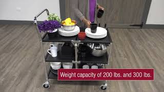 Luxor Collapsible Metal Utility Cart