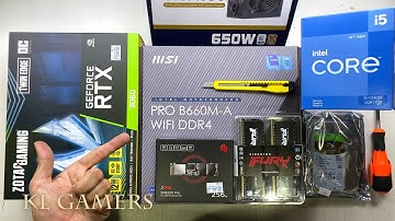 intel Core i5 12400F msi PRO B660M-A WIFI DDR4 ZOTAC RTX3060 TWIN EDGE Gaming PC
