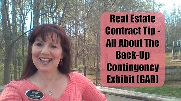 Contract Tip: Back-Up Contingency Exhibit - GAR Contract