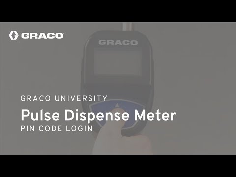 Pulse Dispense Meter - Pin Code Login