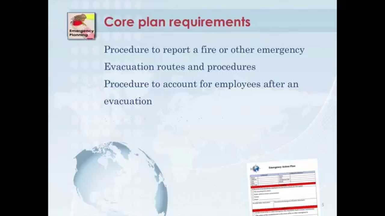 Module 7: Emergency Action Plan