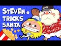 Steven pranks santa j claus during christmas in july