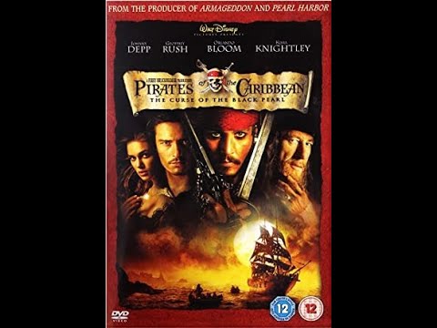 Opening to Pirates of the Caribbean Curse of the Black Pearl UK DVD 2003