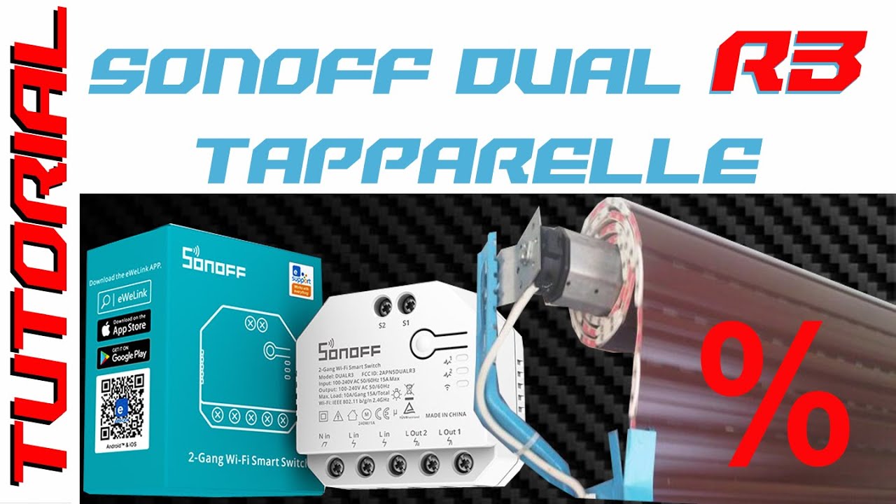 FINALLY Sonoff Dual R3! TUTORIAL installation on electric roller shutter 