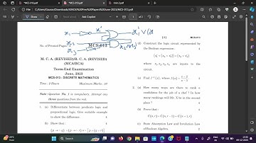 MCS 013 Q1d construct the logic circuit by the boolean expression