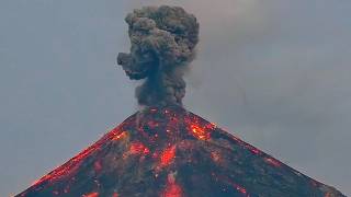 Fuego Volcano EXPLODES at Dawn — Huge Glowing Lava Bombs Rain Down (Sep 28, 2026)