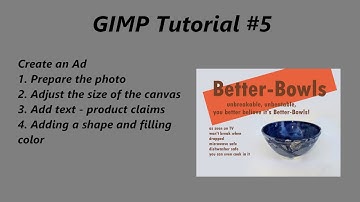 GIMP Tutorial #5 - Creating an Ad