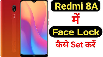 How to set face lock in Redmi 8A || Redmi 8A me face lock kaise set kare ||
