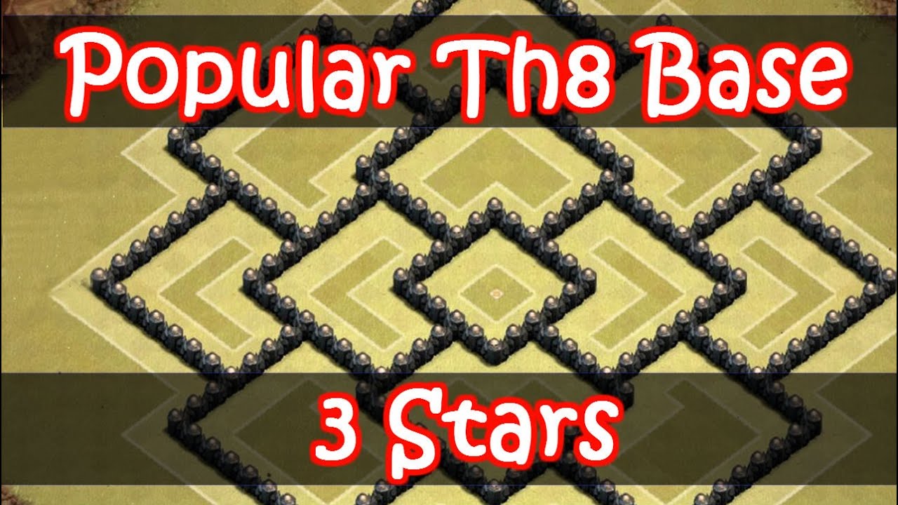 Clash of Clans How To 3 Star GameDiceHD Th8 Base Popular Base YouTube