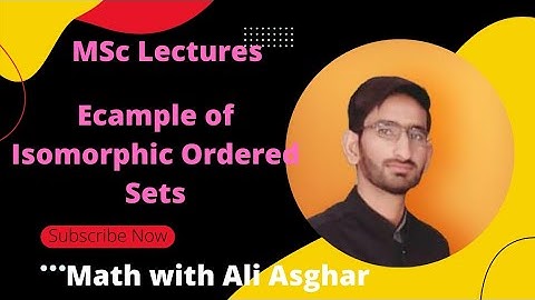 Example of isomorphic Ordered Sets