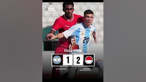 Wow, Timnas u19 Menang Lawan Argetina! marvelous!!!