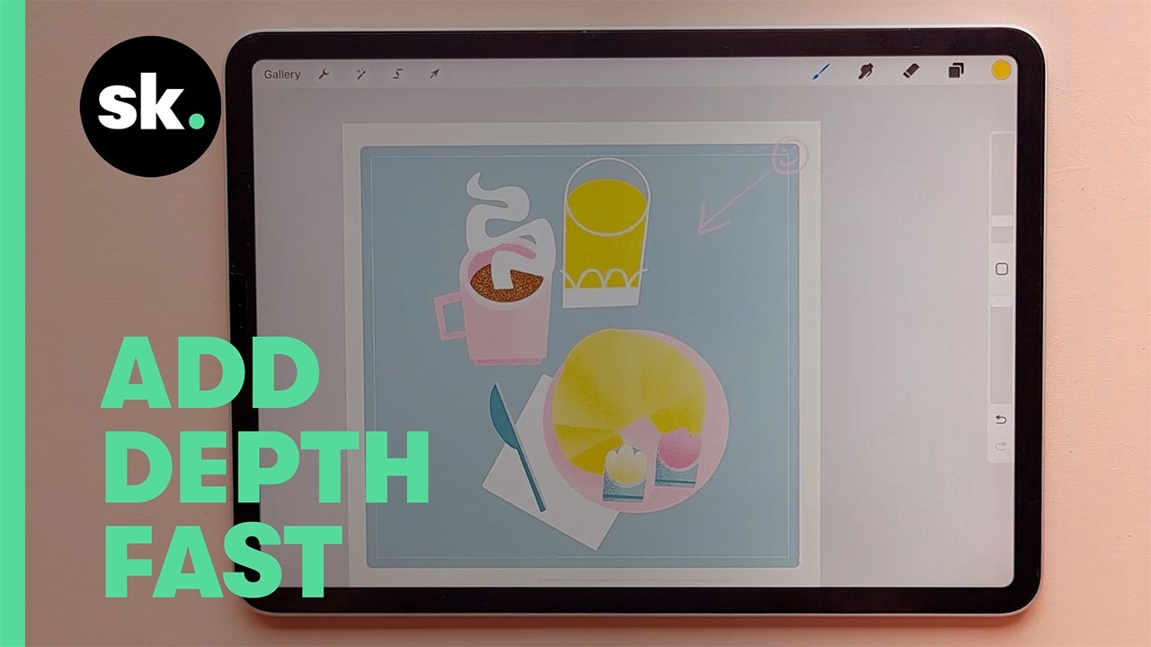 20 Days of Procreate Play | Day 7: Use Texture to Add Depth & Style in ...