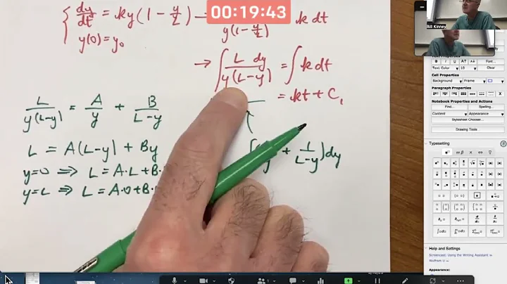 Solve Logistic Model by Separation of Variables, Slope Field, Euler's Method in Excel & Mathematica
