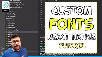 Custom Fonts In 5 Steps | React Native | Android