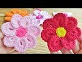 Crochet 7 Petals Flower Easy