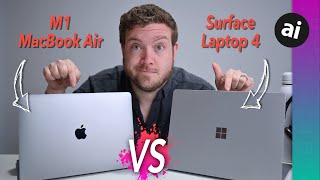 Apple's M1 MacBook Air VS Surface Laptop 4! FULL COMPARE & BENCHMARKS!