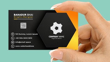 How To Make BusinessCard Design In Corel DRAW | Visiting Card Design Tutorial In Urdu Hindi