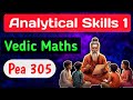 PEA 305 Unit 1 Vedic Maths 🎯Analytical Skills 🚀 Just LPU Things PEA 305