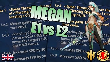 Megan E1 - E2 DMG Comparison GB5 [Infinite Magicraid]