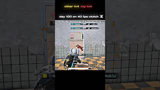 Day 100/365 | 40 fps clutch ☠️ #bgmi #pubg #gaming #shorts