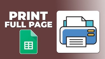 How to get google sheet to print full page
