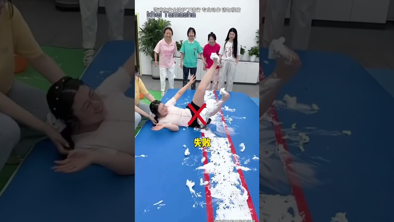 Slippery Floor Challenge Gone Wrong 😂 Only One Survives!