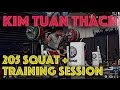 Kim tuan thach 56  205kg squat  training session nov 16