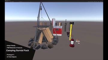 Camping Survival Pack 1 devotid Unity Asset Store