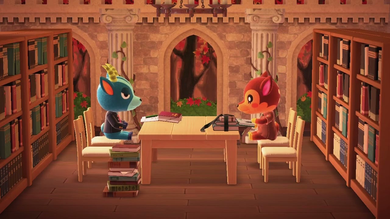 Library Ambience | Relaxing Animal Crossing Music 