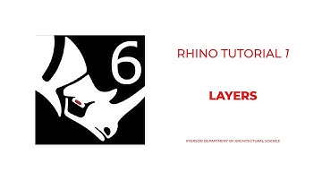 TMU DAS - Rhino Tutorial 1 - Layers