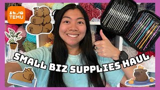 Crochet Small Business Supplies Haul + Pack an Order with Me  ASMR unboxing