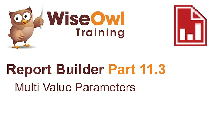 SSRS Report Builder Part 11.3 - Multi Value Parameters