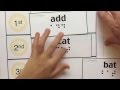 Teaching Alphabetic Order to Madilyn, Language Arts Activity Using Braille