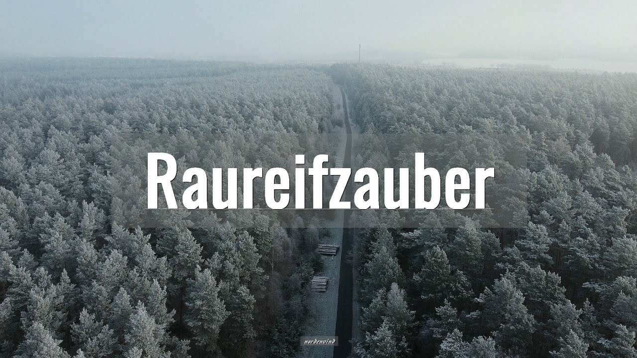 Raureifzauber I Drohnenflug in der winterlichen Altmark