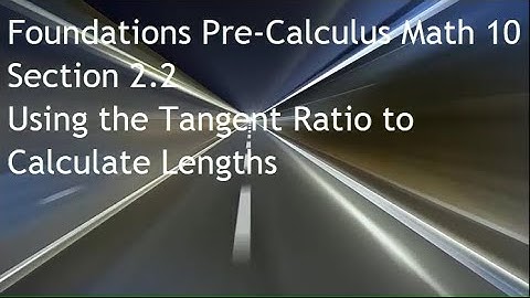 Foundations & Pre-Calculus Math 10 Section 2.2