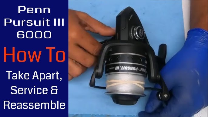 Penn Battle III 4000 spin fishing reel how to take apart and