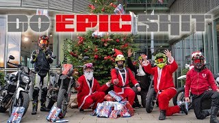 Santa comes on Supermoto - Share Love and Do Epic Shit