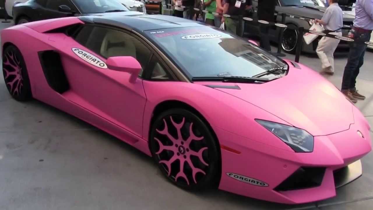 Nicki Minaj's PINK Lamborghini Aventador - YouTube