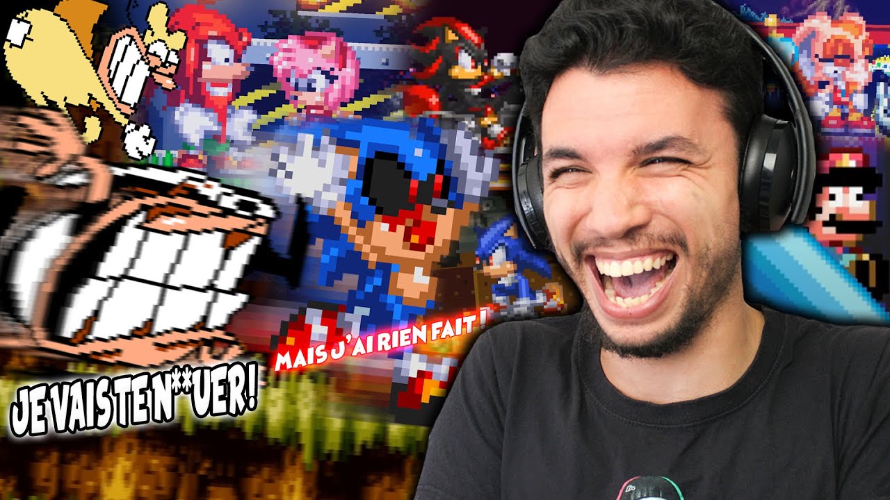 SONIC.EXE SE FAIT VICTIMISÉ ( ENCORE OUI ) |  React sur des Sprites Animations #4